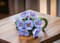 Ceramic Hydrangea Flower Teapot Figurine, Home Décor, Gift for Her, Gift for Mom, Nature Lover Gift